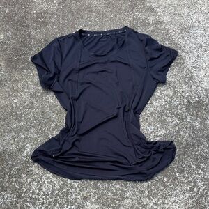 ZELOS Black Short-Sleeve Athletic Tee